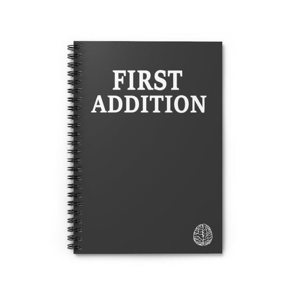 First Addition Lined Notebook